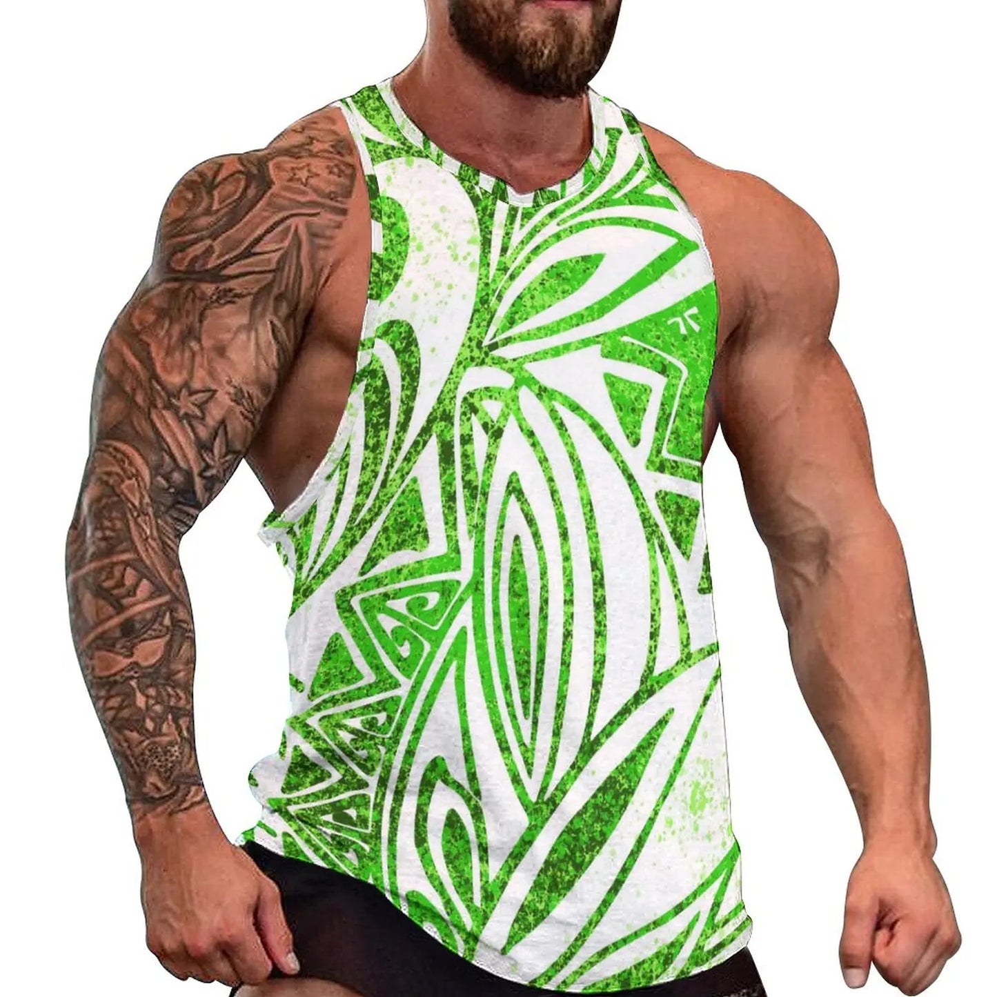 Polynesian Tribal Tank Tops Samoan Men Singlets Island Wear