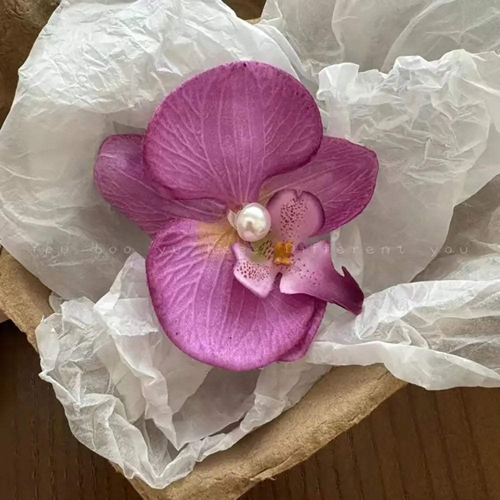 Hawaiian Colorful Flower Hair Clip For Women Girls Romantic Bohemian Flower Side Bangs Clip BB Hair Clips Hair Accessories