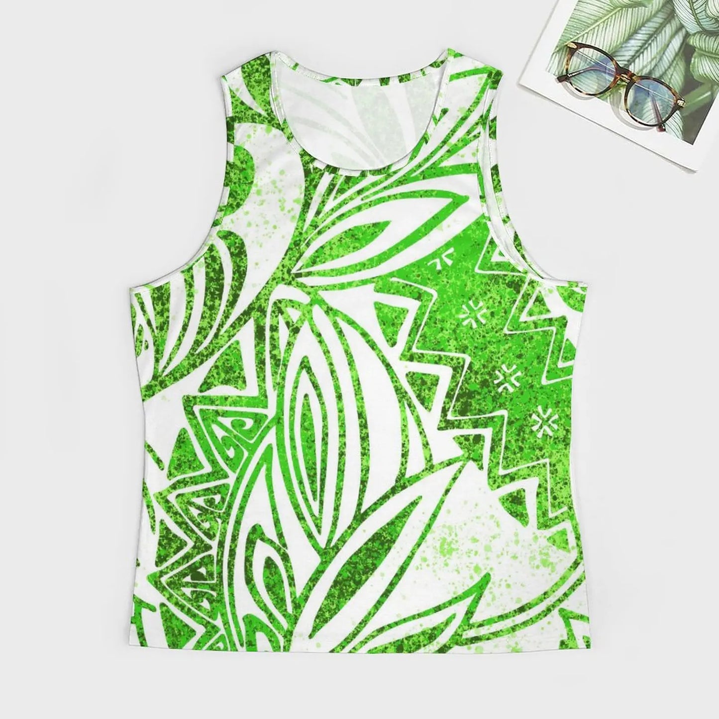 Polynesian Tribal Tank Tops Samoan Men Singlets Island Wear
