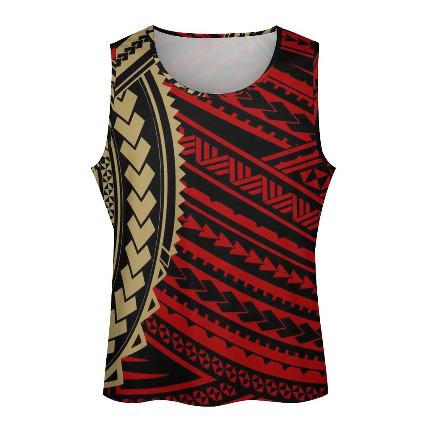 Polynesian Tribal Tank Tops Samoan Men Singlets Island Wear