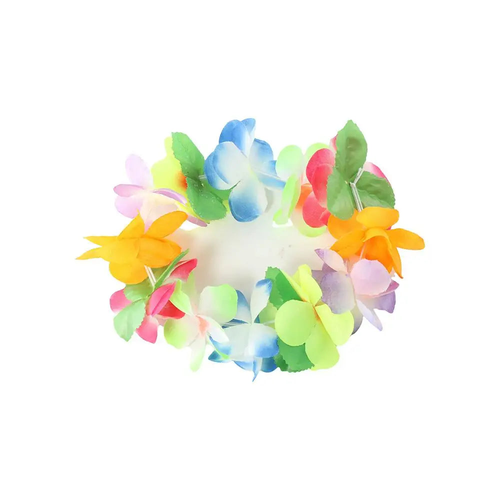 Beach Fashion Hawaiian Style For Women Artificial Flowers Gift Performance Accessories Wristband Garland Necklace Headband