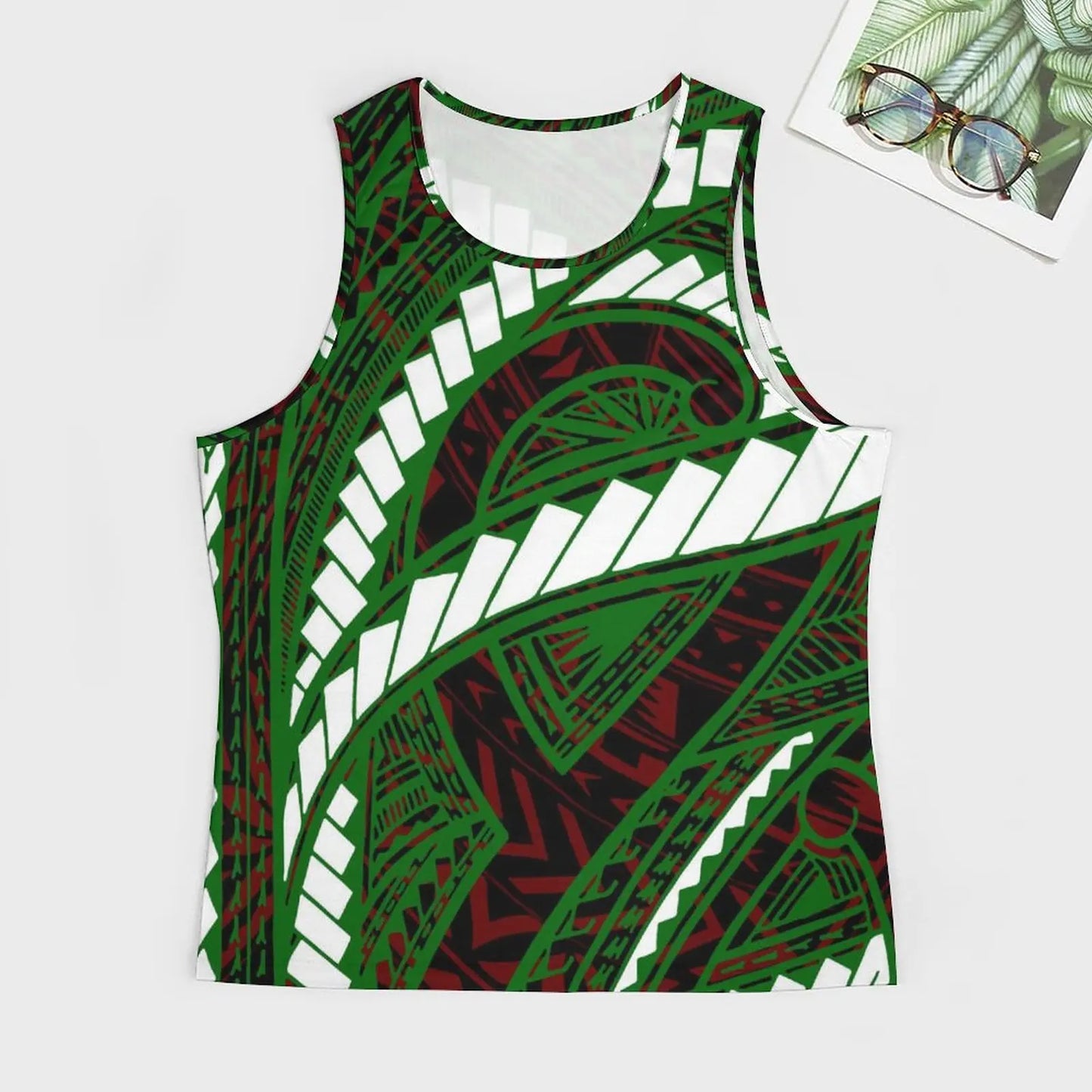 Polynesian Tribal Tank Tops Samoan Men Singlets Island Wear
