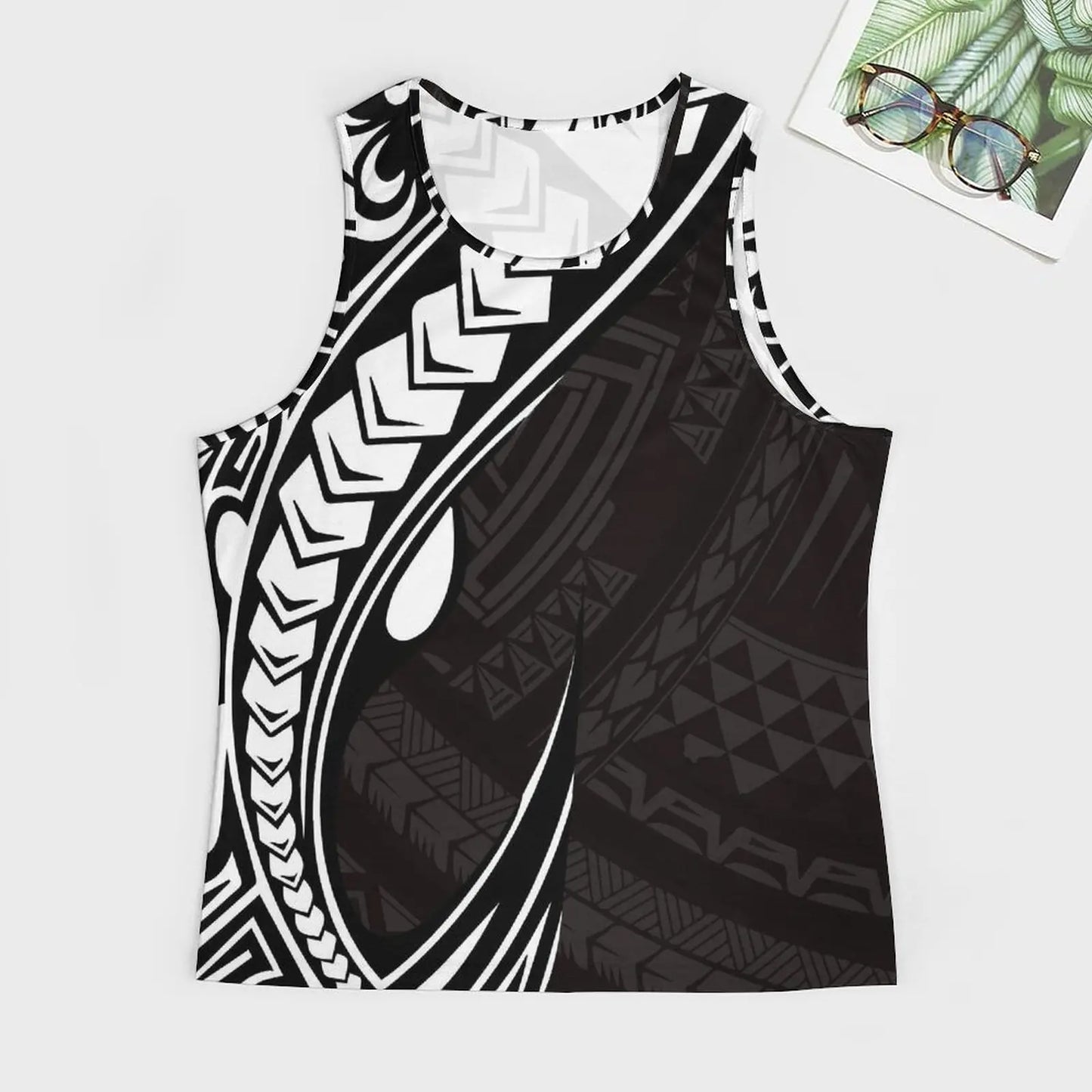 Polynesian Tribal Tank Tops Samoan Men Singlets Island Wear