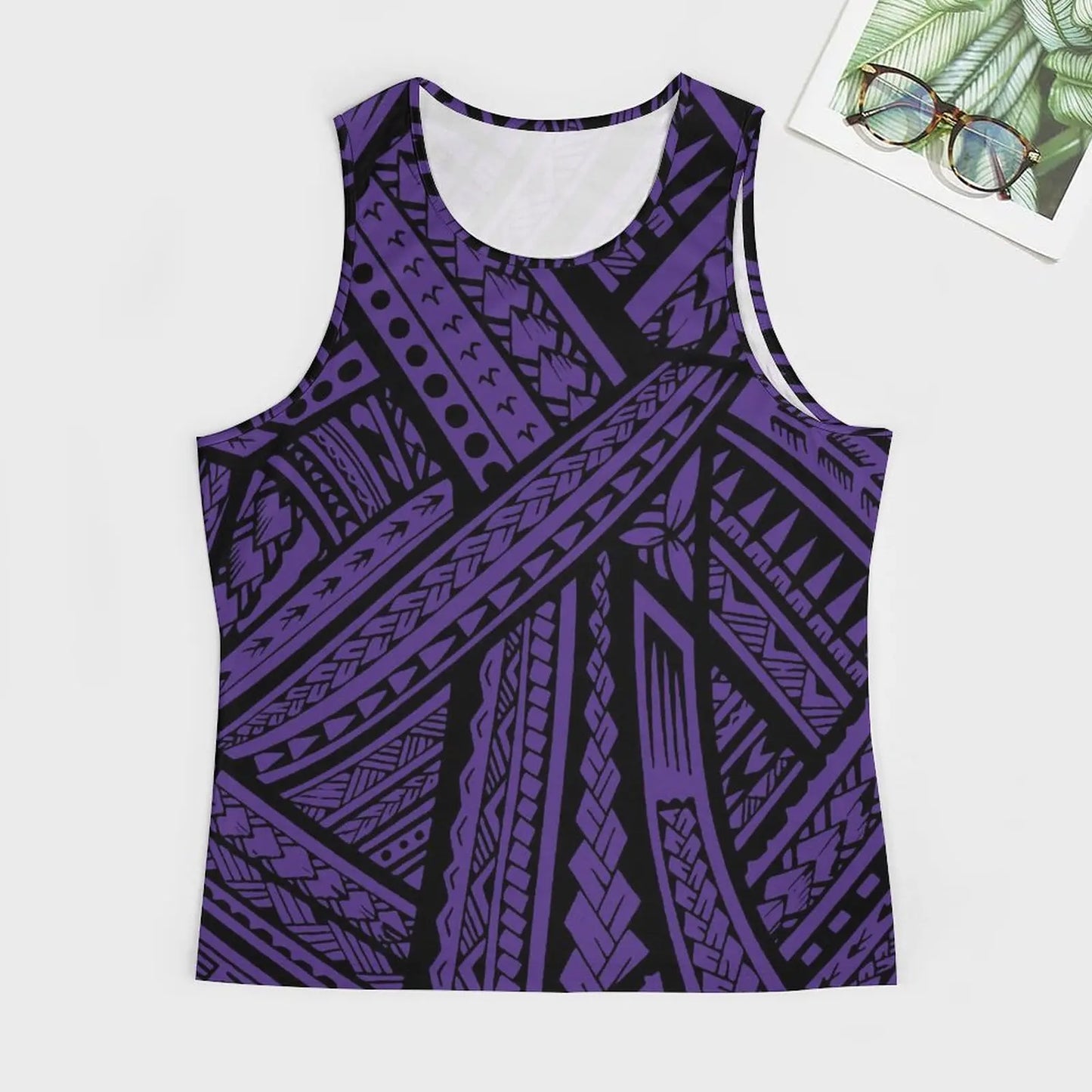 Polynesian Tribal Tank Tops Samoan Men Singlets Island Wear