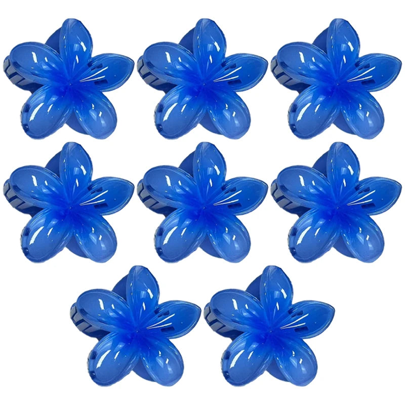 Hawaiian Flower Hair Claw Clips Large Claw for Thick/Thin Hairpins for Women Girls Barrettes Beach Summer Hair Accessories Gifts