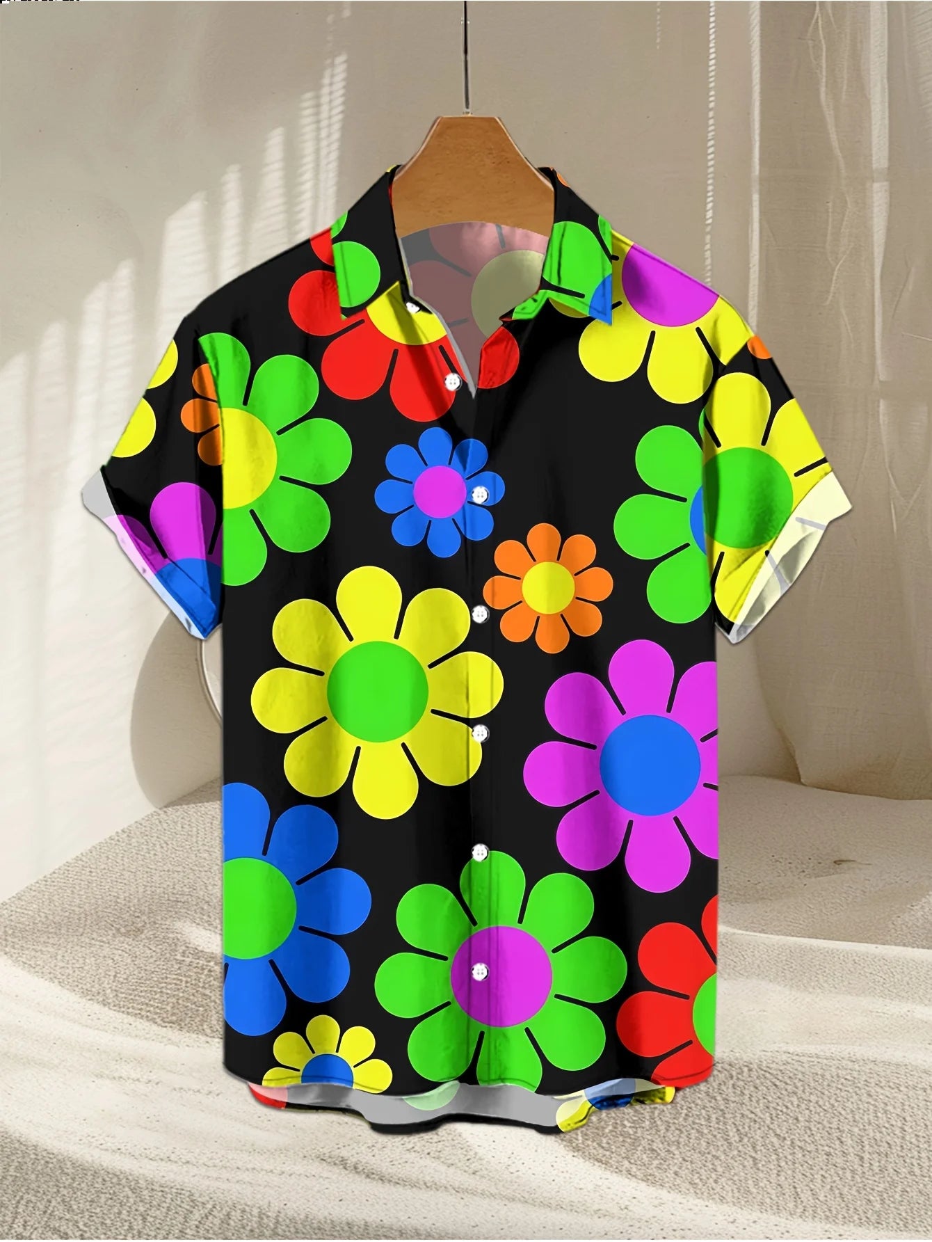 Hawaiian Holiday Men's Shirt Floral 3D Printed Summer Loose Breathable Short Sleeve Beach Shirt Fashion Party Causal Lapel Tops