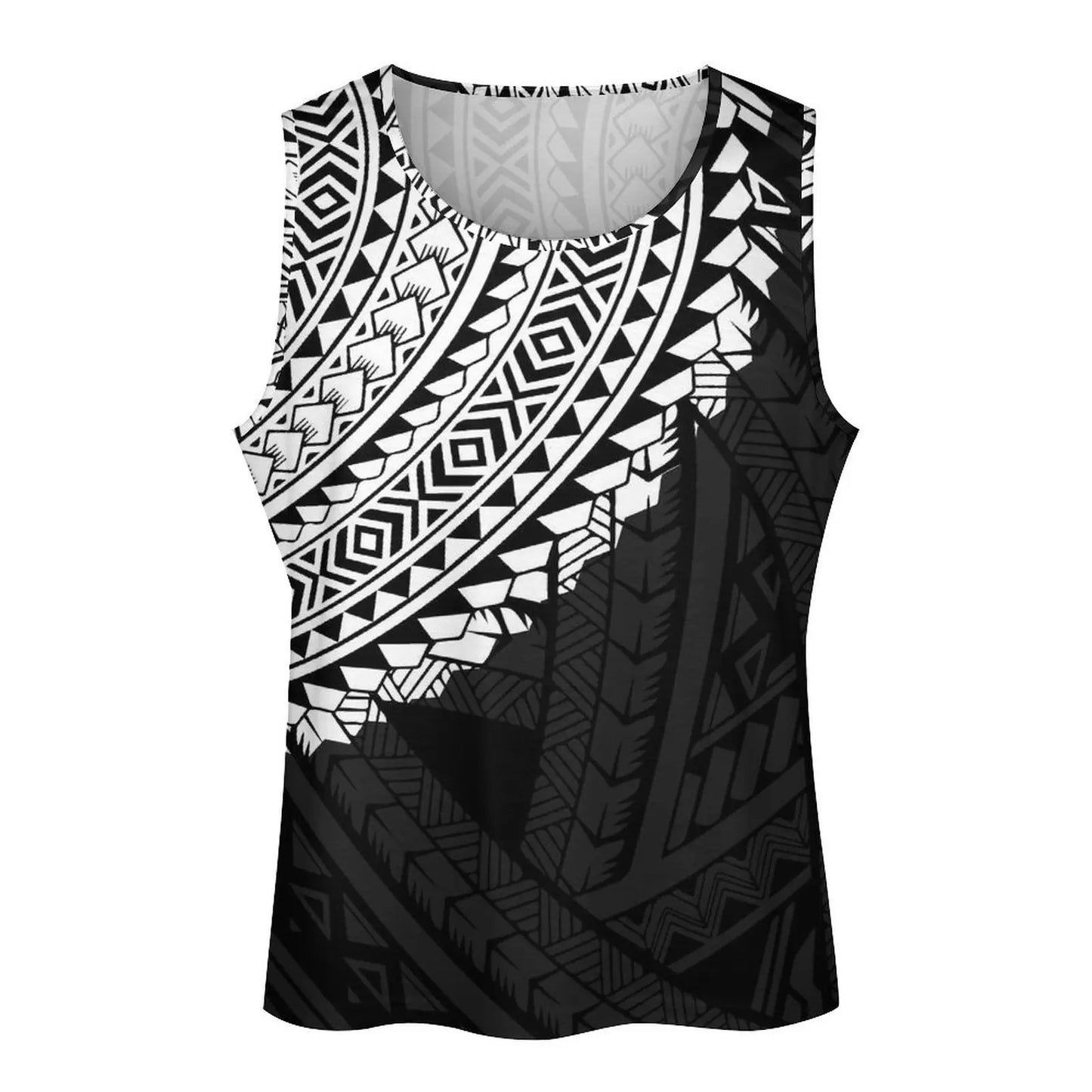 Polynesian Tribal Tank Tops Samoan Men Singlets Island Wear