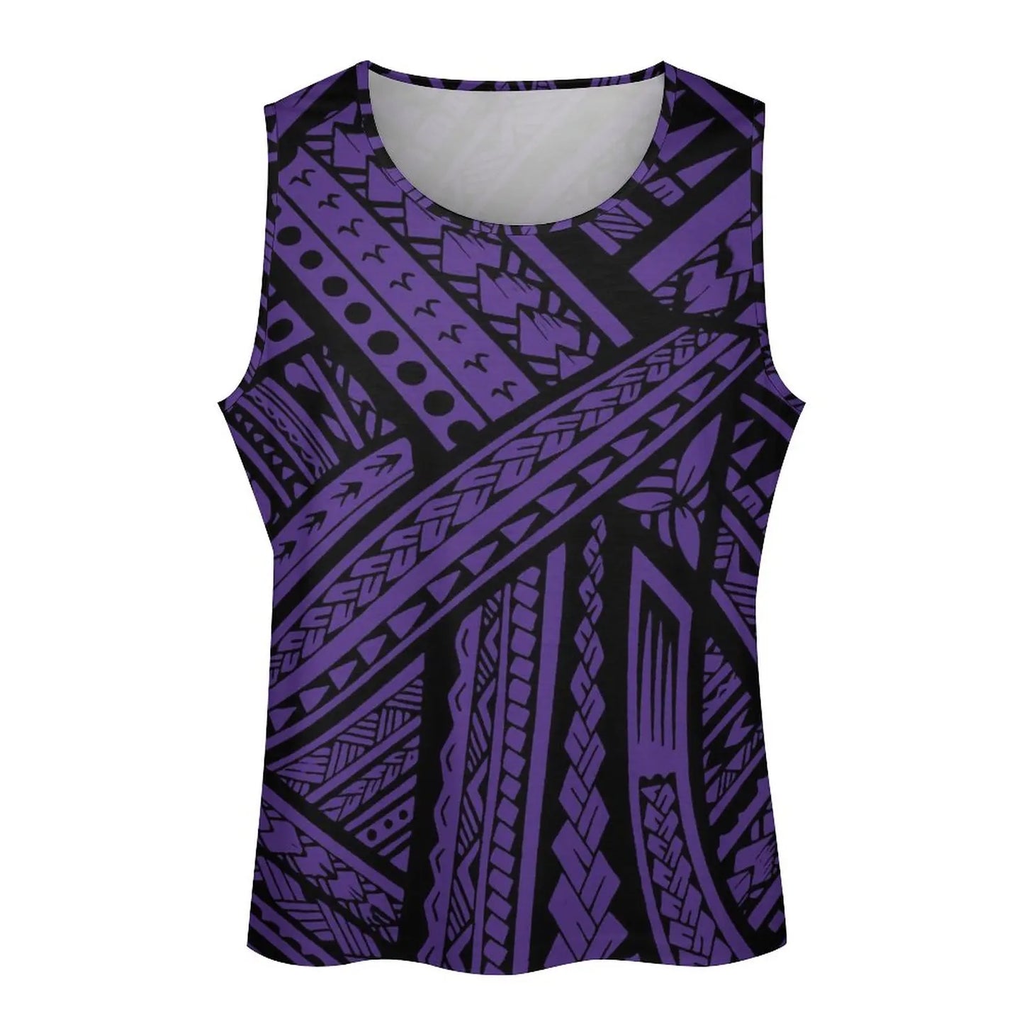 Polynesian Tribal Tank Tops Samoan Men Singlets Island Wear