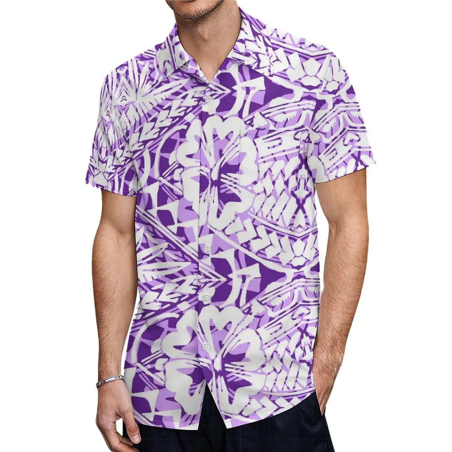 Custom Samoan Dress Women'S Off-The-Shoulder Dress Hawaiian Party Fishtail Skirt And Men'S Shirt Polynesian Couple Suit
