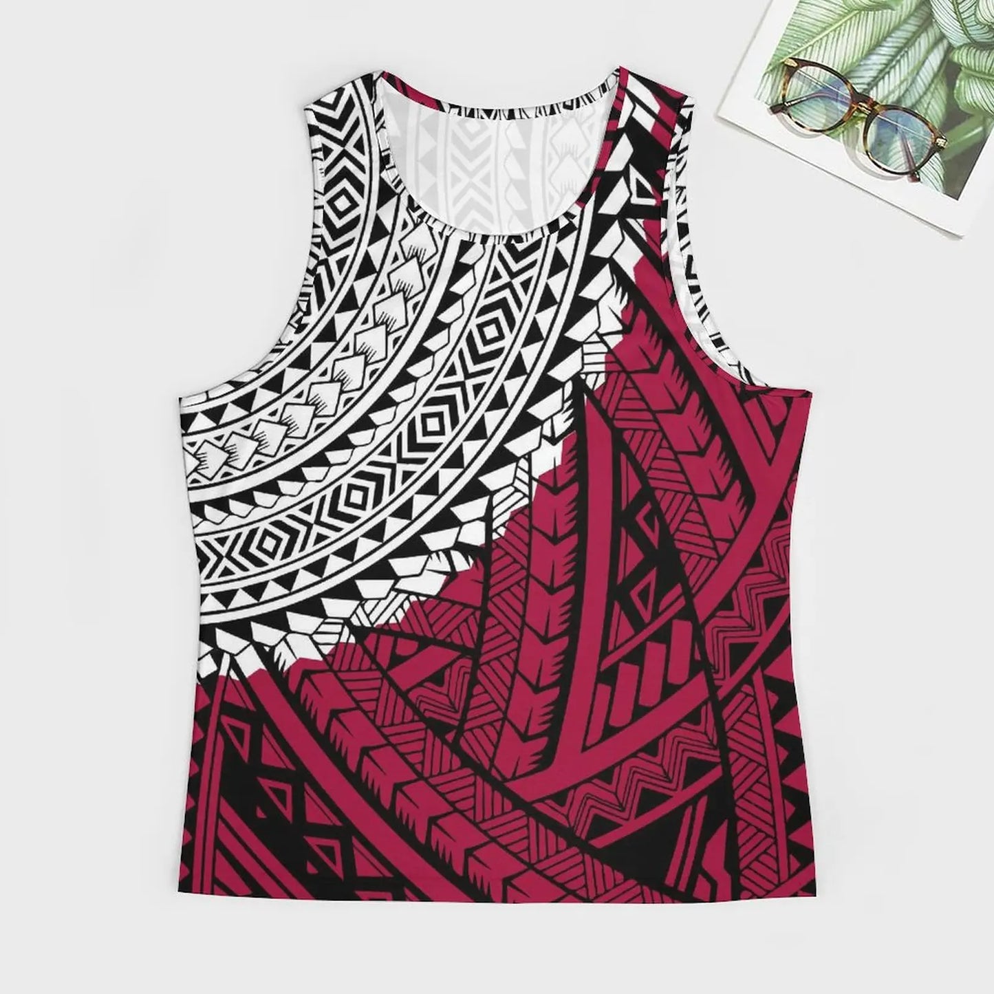 Polynesian Tribal Tank Tops Samoan Men Singlets Island Wear