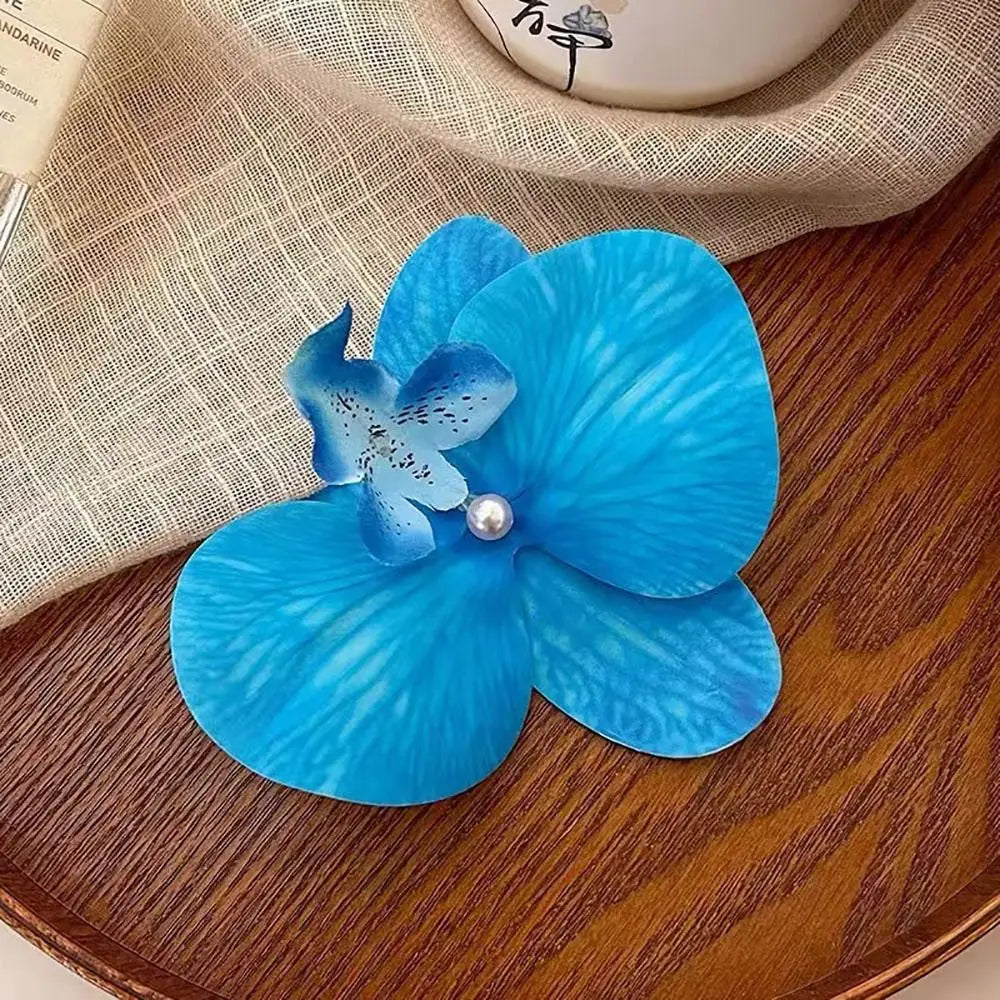 Hawaiian Colorful Flower Hair Clip For Women Girls Romantic Bohemian Flower Side Bangs Clip BB Hair Clips Hair Accessories