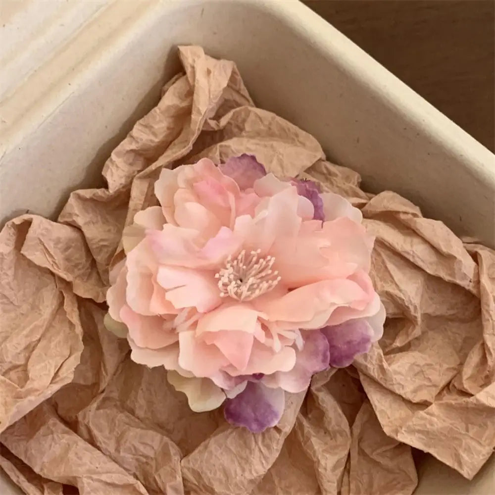 Hawaiian Colorful Flower Hair Clip For Women Girls Romantic Bohemian Flower Side Bangs Clip BB Hair Clips Hair Accessories