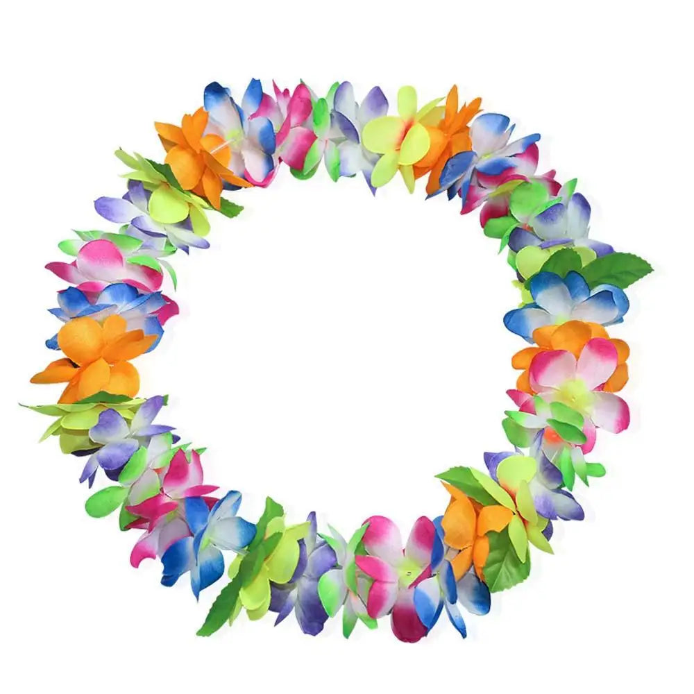 Beach Fashion Hawaiian Style For Women Artificial Flowers Gift Performance Accessories Wristband Garland Necklace Headband