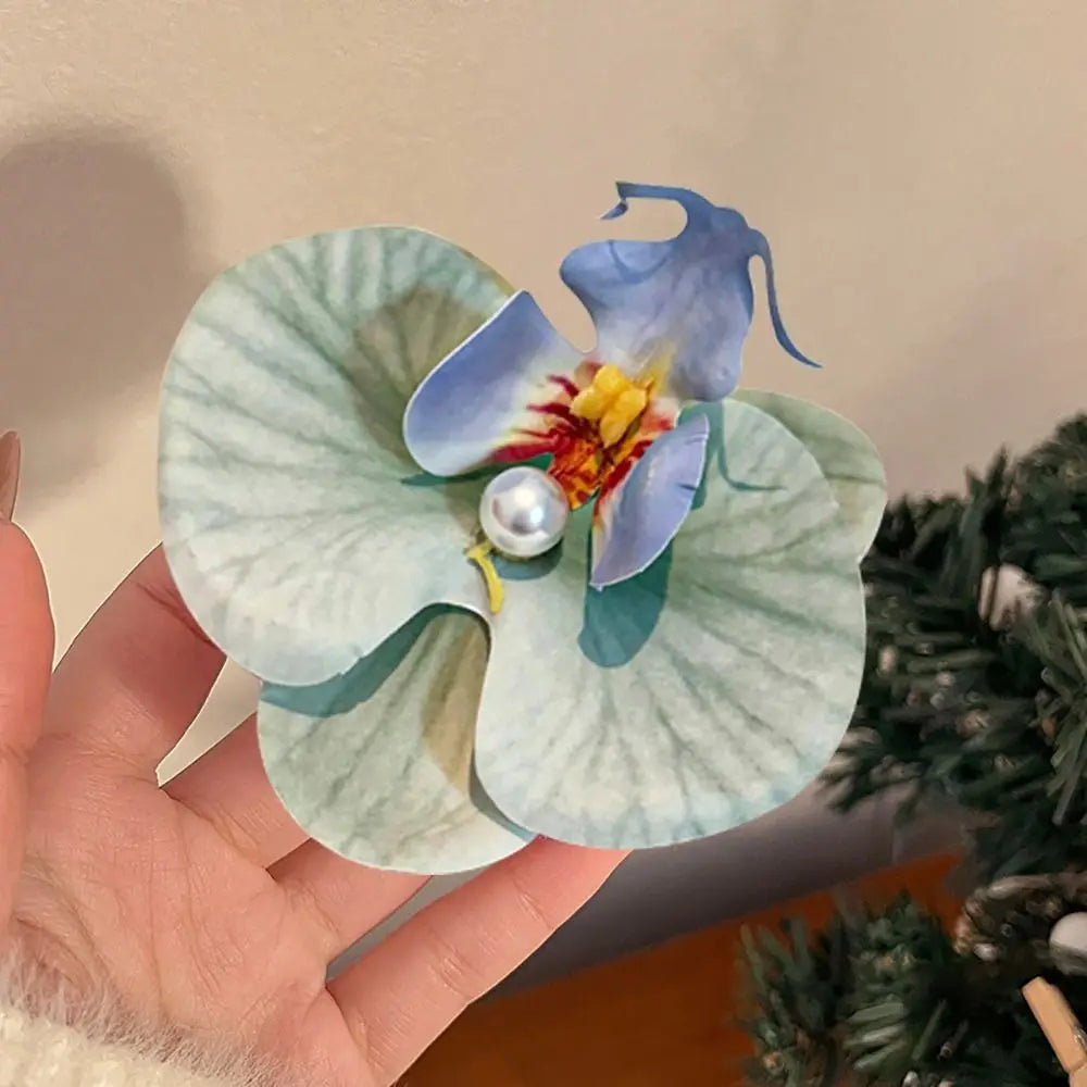 Hawaiian Colorful Flower Hair Clip For Women Girls Romantic Bohemian Flower Side Bangs Clip BB Hair Clips Hair Accessories