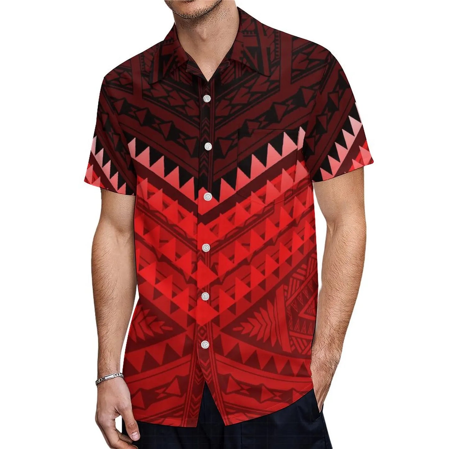 Custom Samoan Dress Women'S Off-The-Shoulder Dress Hawaiian Party Fishtail Skirt And Men'S Shirt Polynesian Couple Suit