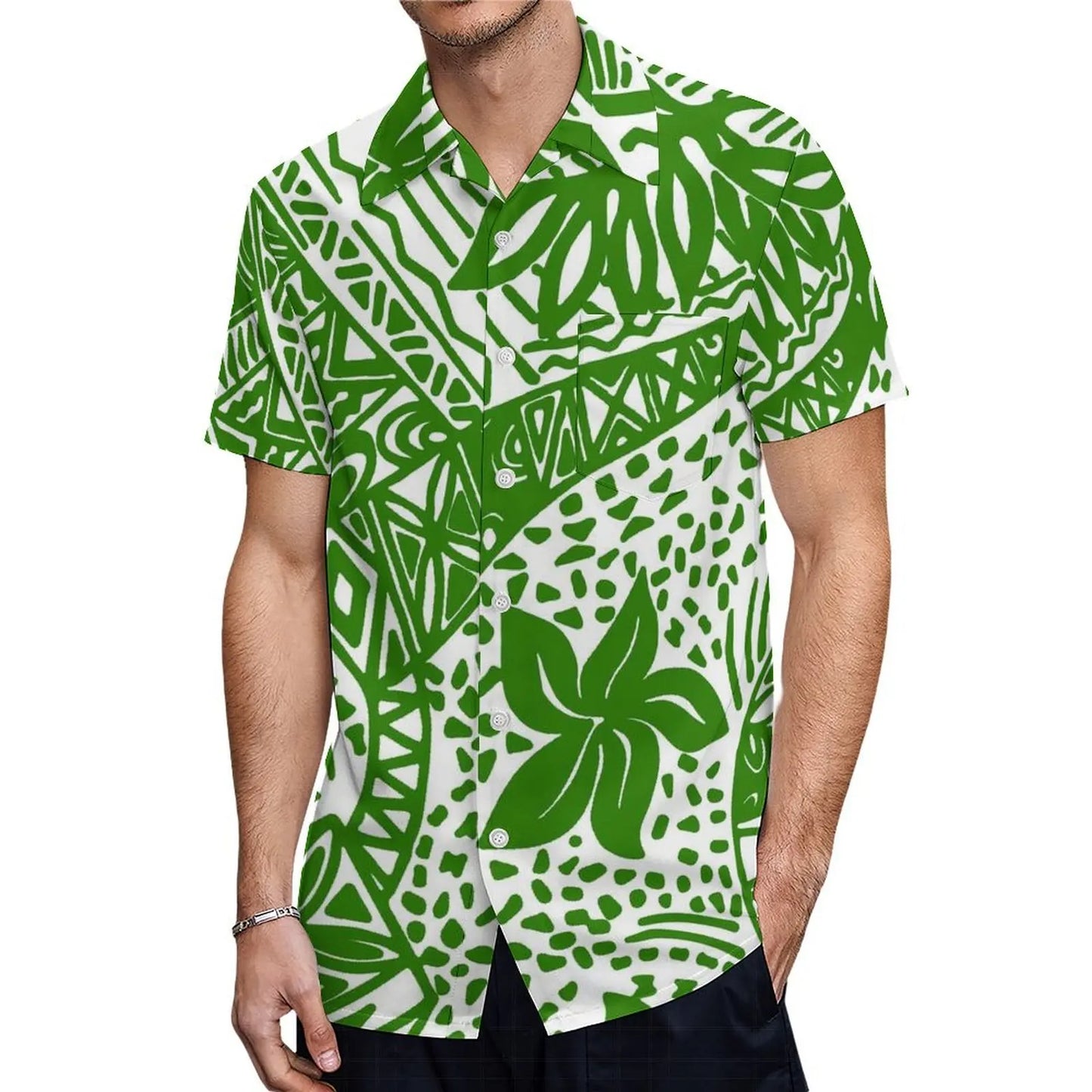 Custom Samoan Dress Women'S Off-The-Shoulder Dress Hawaiian Party Fishtail Skirt And Men'S Shirt Polynesian Couple Suit