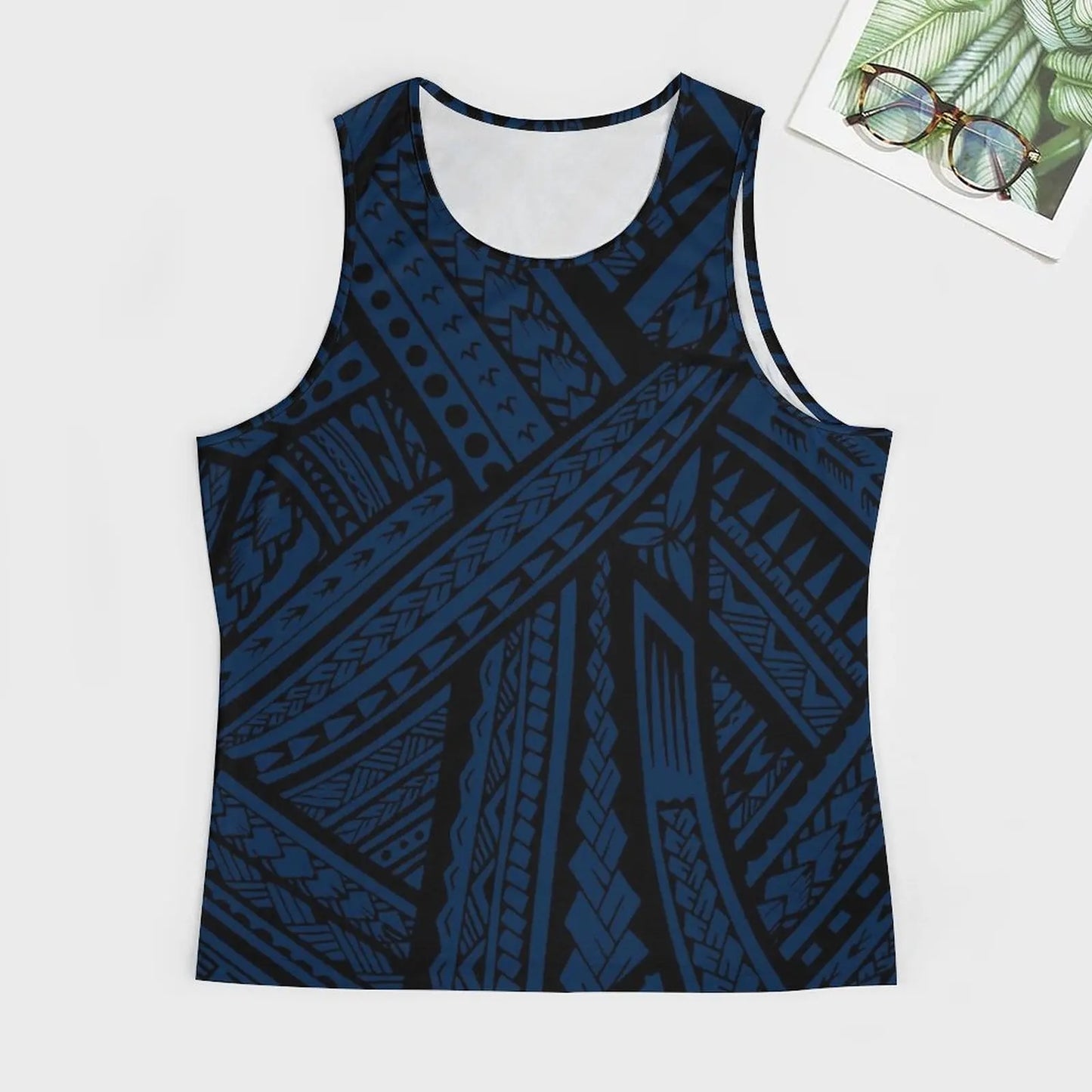 Polynesian Tribal Tank Tops Samoan Men Singlets Island Wear