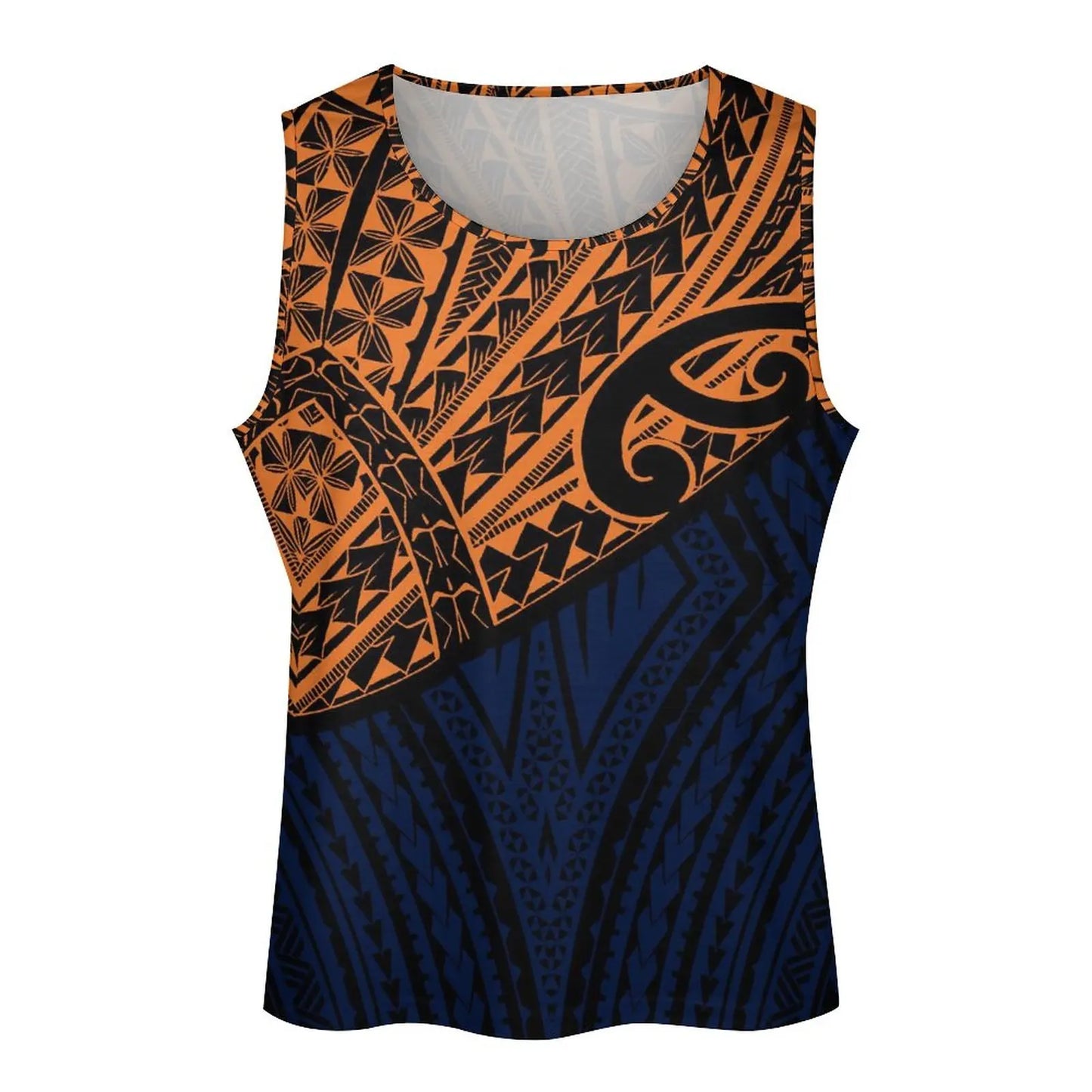 Polynesian Tribal Tank Tops Samoan Men Singlets Island Wear