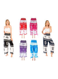 🐢 Women's Sea Turtle & Tiki Tribal Long Pants — Island Flow 🌴