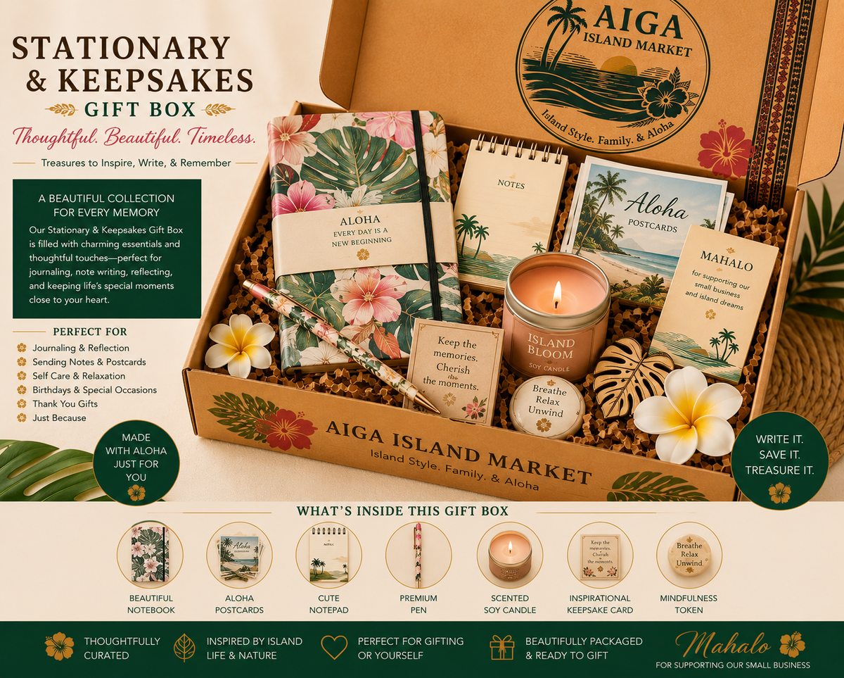 Stationary & Keepsakes Gift Box - Aiga Island Market